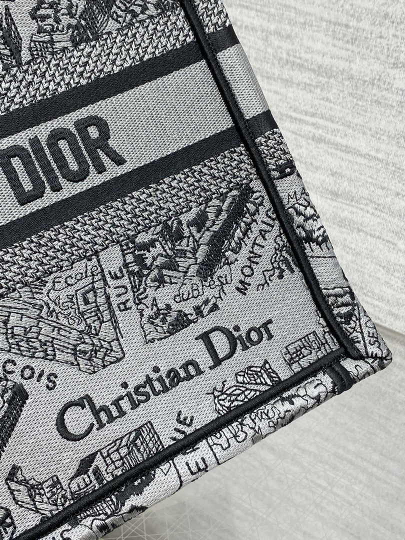 Dior Small Book Tote M1265 Toile de Jouy Embroidery M3536 - Default Title - View 7