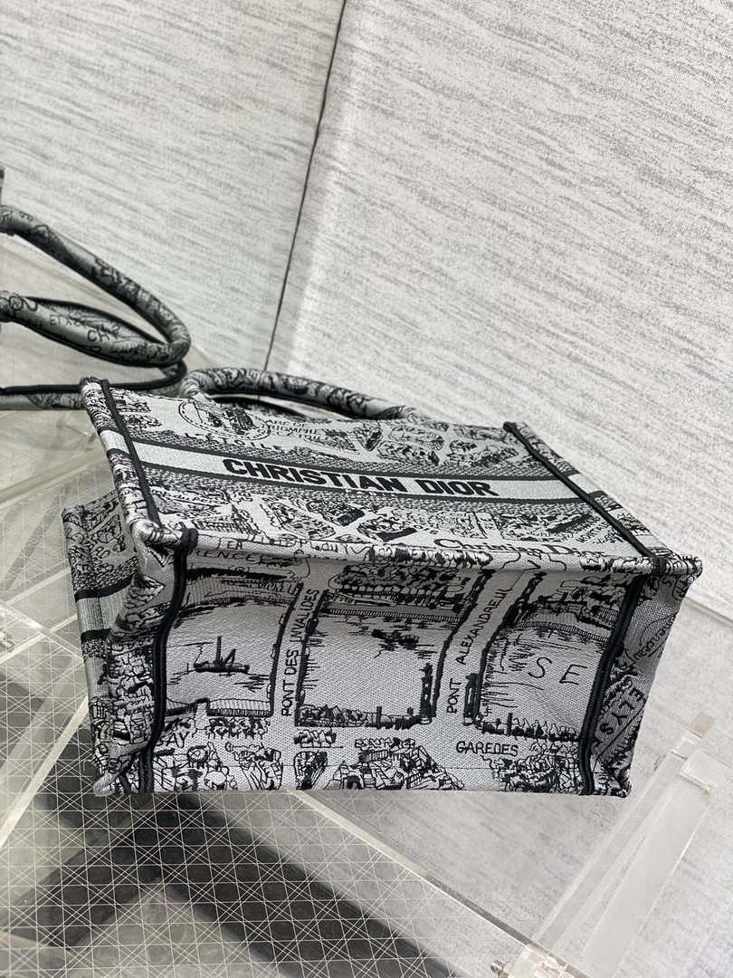 Dior Small Book Tote M1265 Toile de Jouy Embroidery M3536 - Default Title - View 4