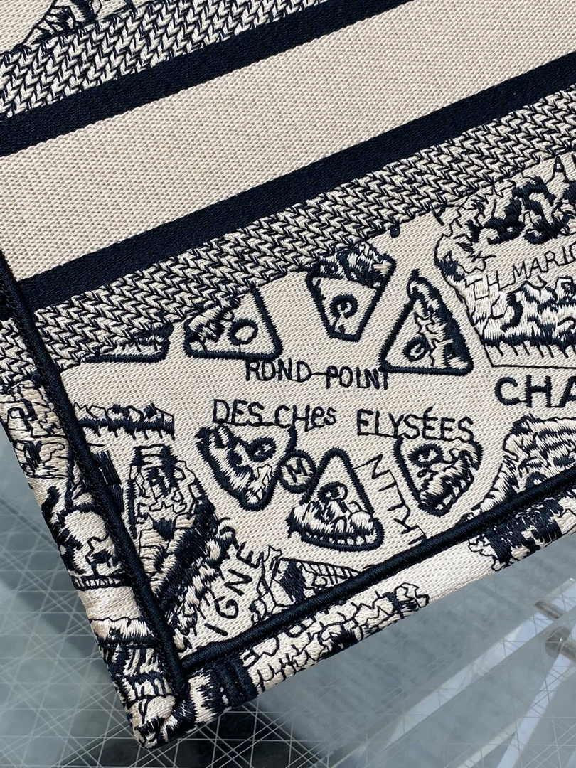 Dior Small Book Tote M1265 Toile de Jouy Embroidery M3537 - Default Title - View 7