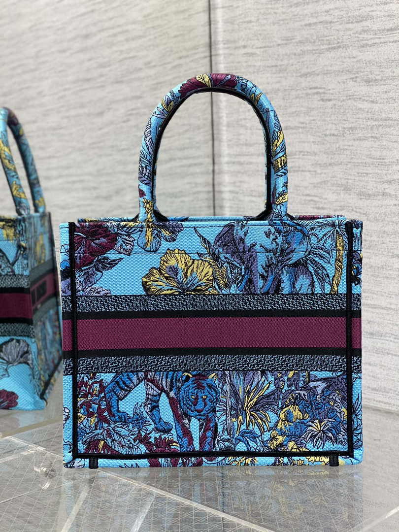 Dior Small Book Tote M1265 Toile de Jouy Embroidery M3513 - Default Title - View 2