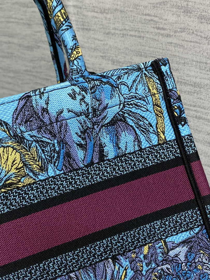 Dior Small Book Tote M1265 Toile de Jouy Embroidery M3513 - Default Title - View 9