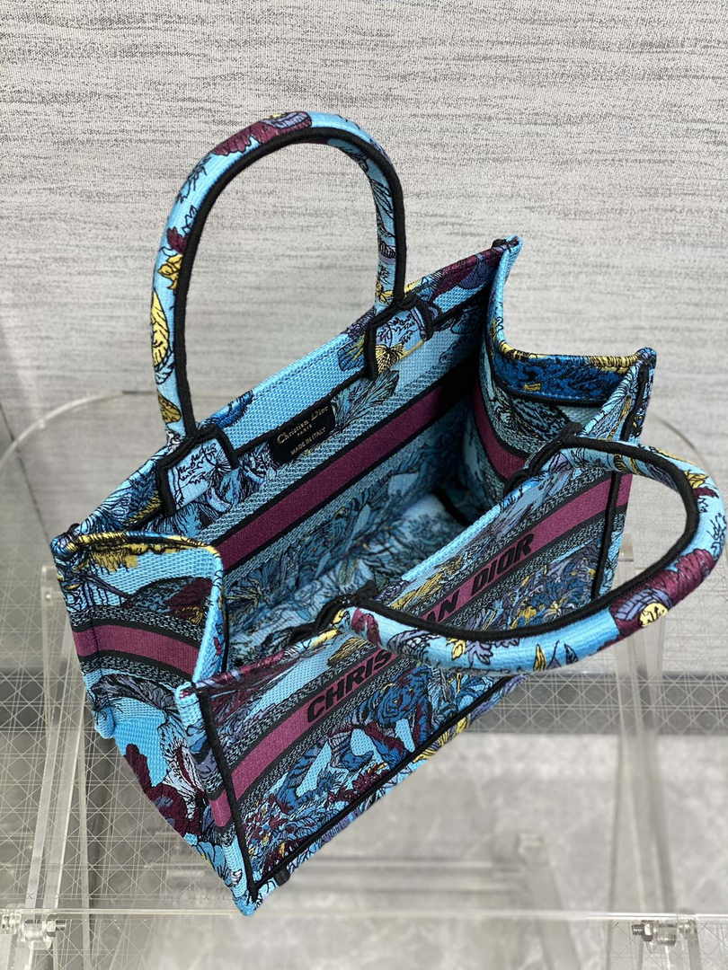 Dior Small Book Tote M1265 Toile de Jouy Embroidery M3513 - Default Title - View 5