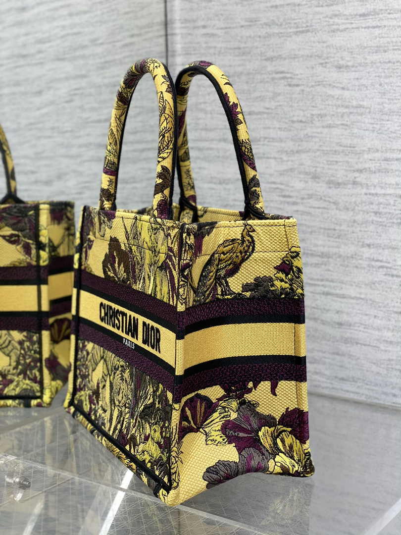 Dior Small Book Tote M1265 Toile de Jouy Embroidery M3515 - Default Title - View 3
