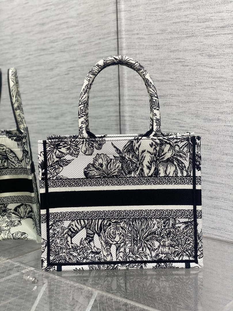 Dior Small Book Tote M1265 Toile de Jouy Embroidery M3516 - Default Title - View 2