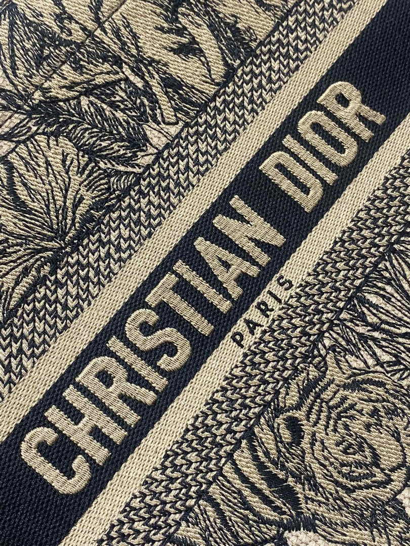 Dior Small Book Tote M1265 Toile de Jouy Embroidery M3517 - Default Title - View 7