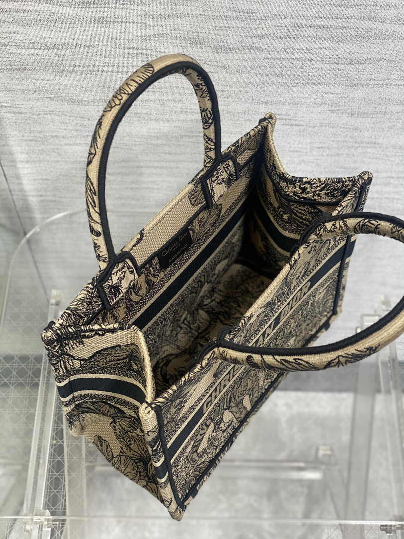 Dior Small Book Tote M1265 Toile de Jouy Embroidery M3517 - Default Title - View 5