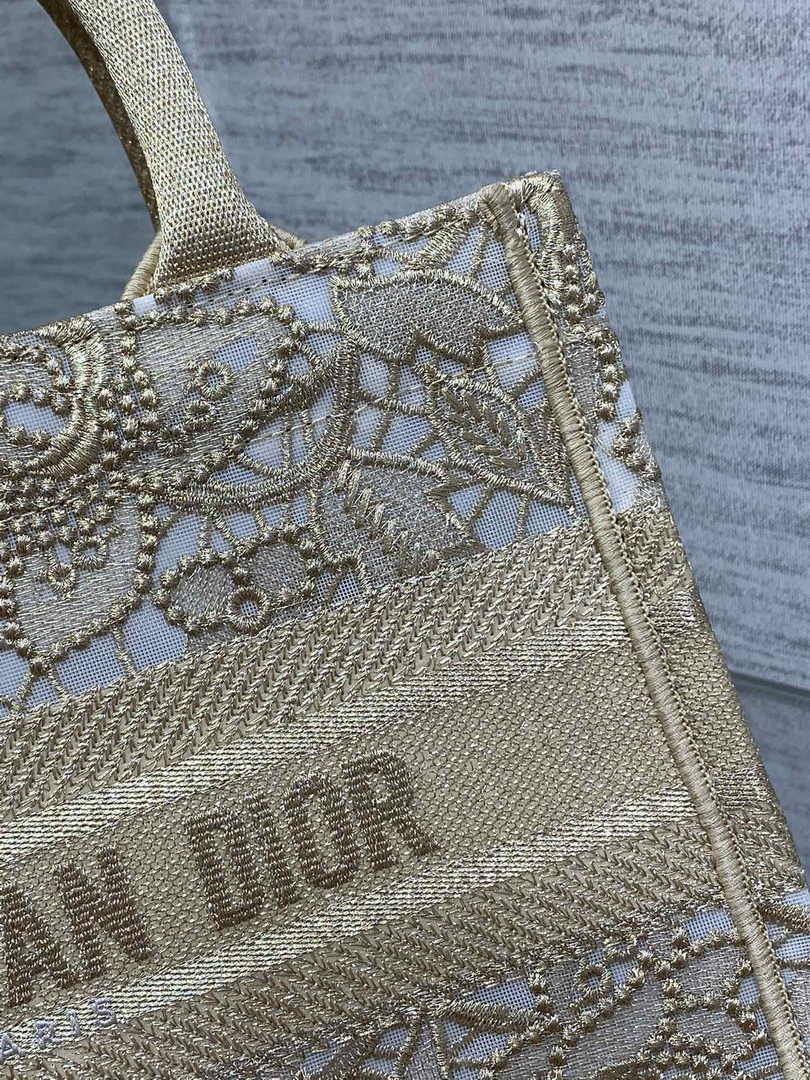 Dior Small Book Tote M1265 Toile de Jouy Embroidery M3540 - Default Title - View 8