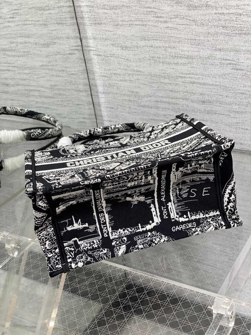 Dior Small Book Tote M1265 Toile de Jouy Embroidery M3538 - Default Title - View 4