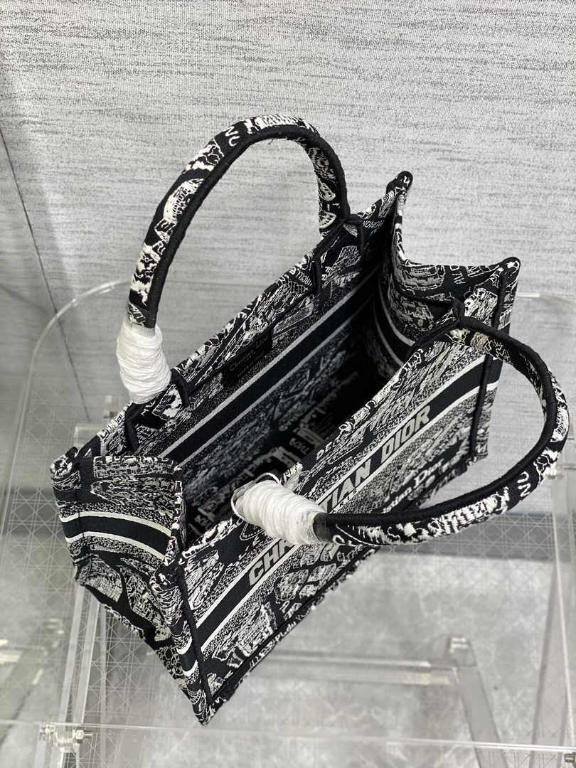 Dior Small Book Tote M1265 Toile de Jouy Embroidery M3538 - Default Title - View 5