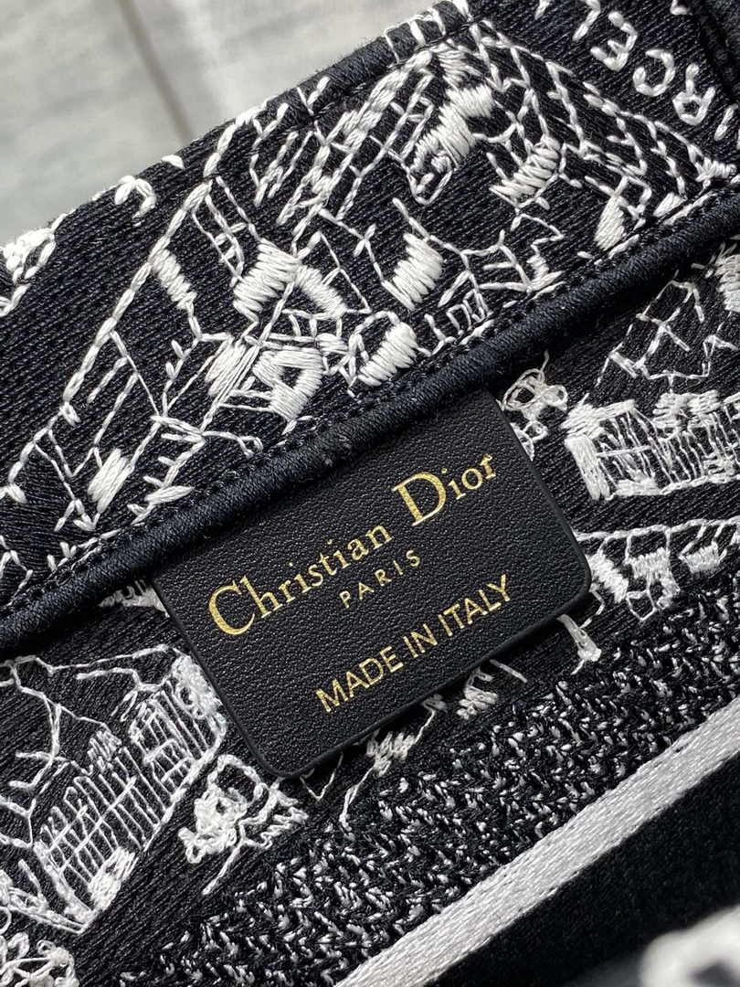 Dior Small Book Tote M1265 Toile de Jouy Embroidery M3538 - Default Title - View 6