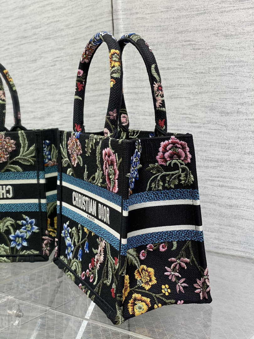 Dior Small Book Tote M1265 Toile de Jouy Embroidery M3549 - Default Title - View 3