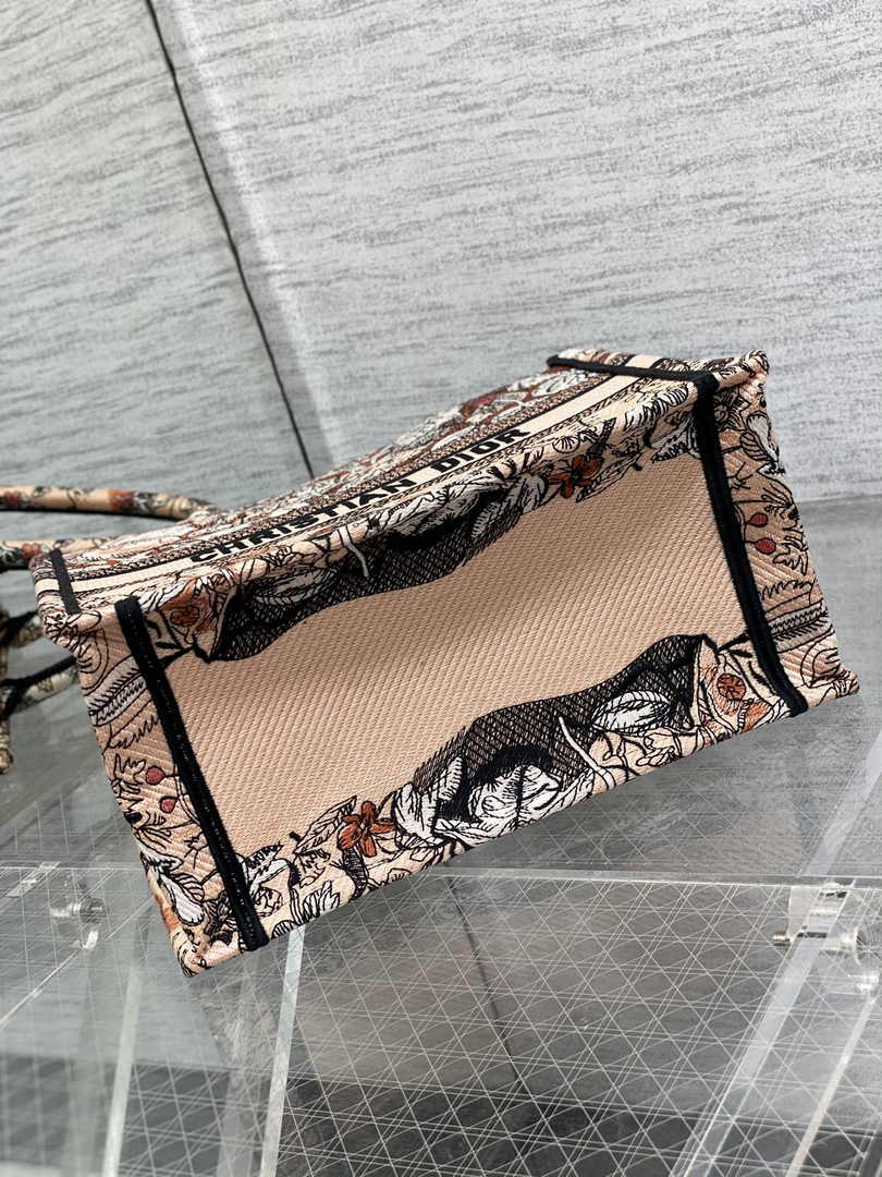 Dior Small Book Tote M1265 Toile de Jouy Embroidery M3563 - Default Title - View 4