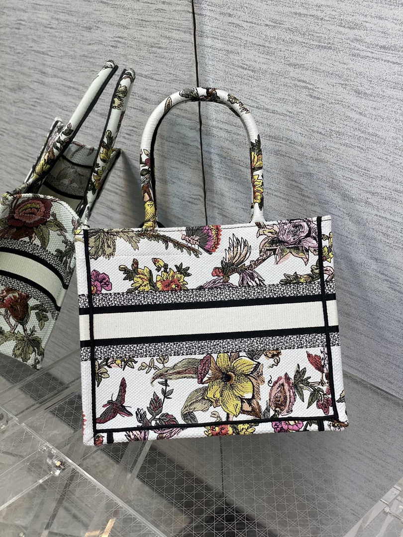 Dior Small Book Tote M1265 Toile de Jouy Embroidery M3551 - Default Title - View 2
