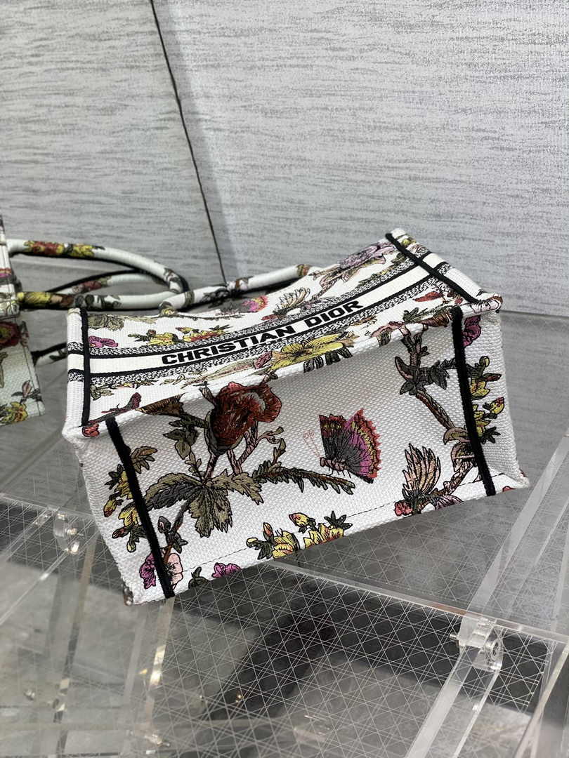 Dior Small Book Tote M1265 Toile de Jouy Embroidery M3551 - Default Title - View 4