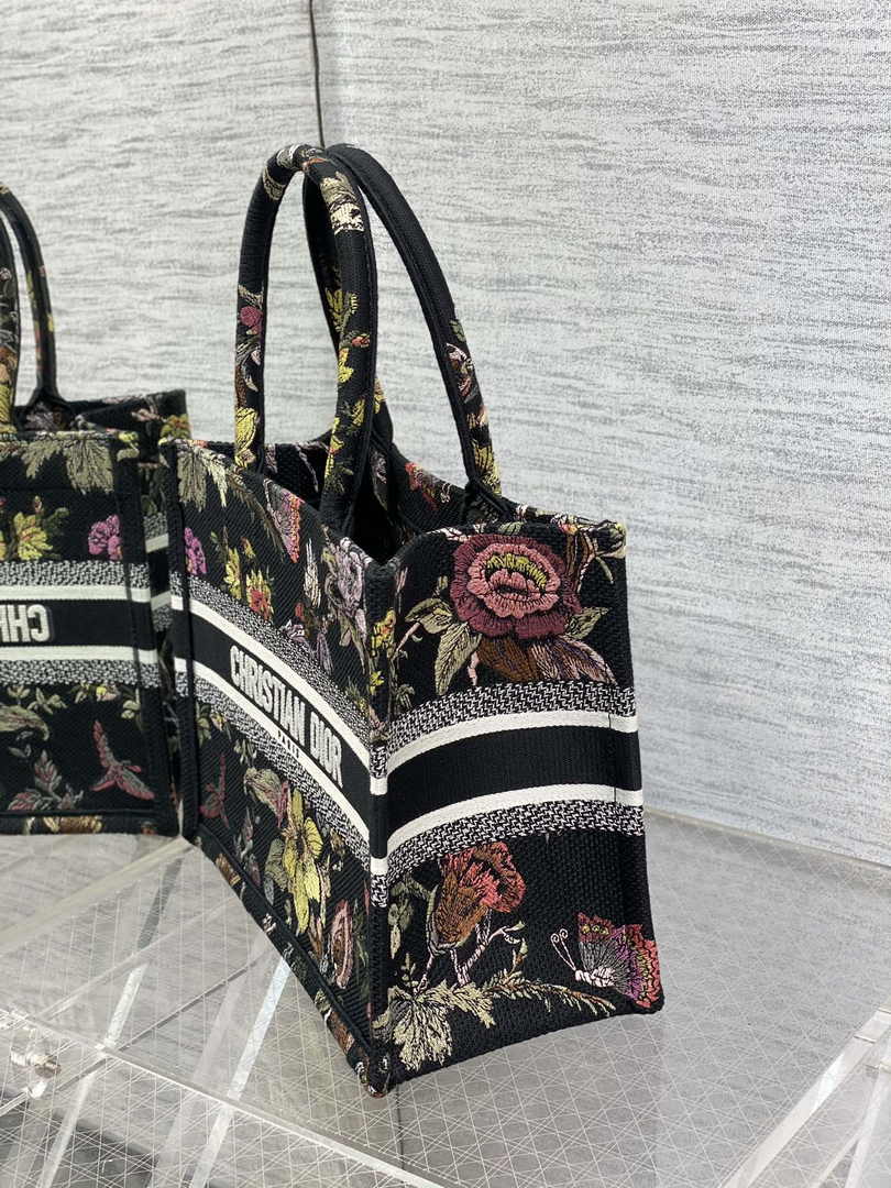 Dior Small Book Tote M1265 Toile de Jouy Embroidery M3553 - Default Title - View 3