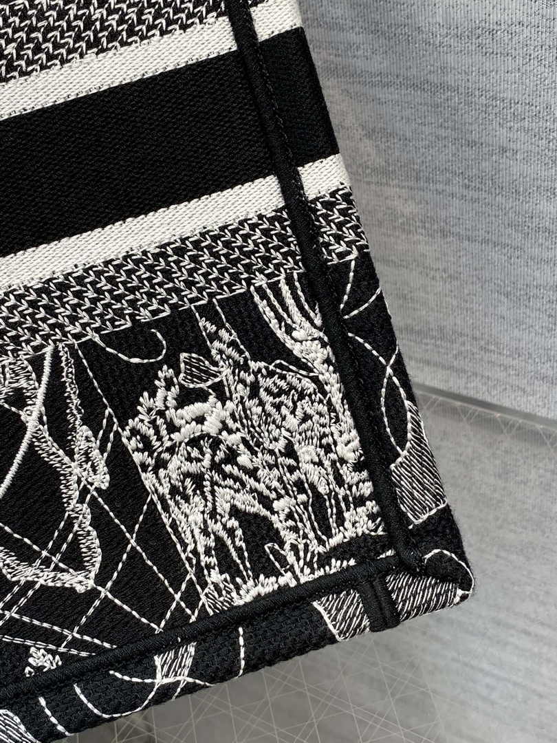 Dior Small Book Tote M1265 Toile de Jouy Embroidery M3564 - Default Title - View 7
