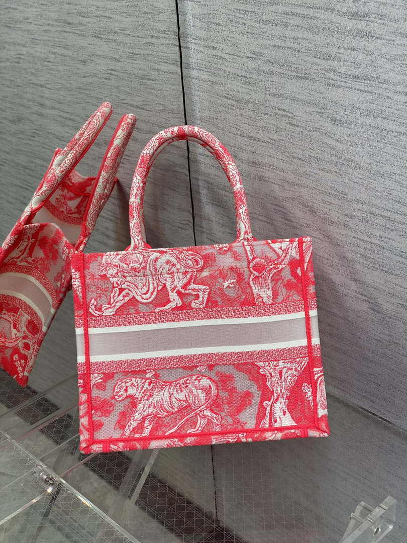 Dior Small Book Tote M1265 Toile de Jouy Embroidery M3530 - Default Title - View 2