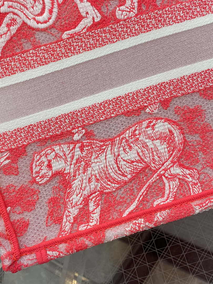 Dior Small Book Tote M1265 Toile de Jouy Embroidery M3530 - Default Title - View 7