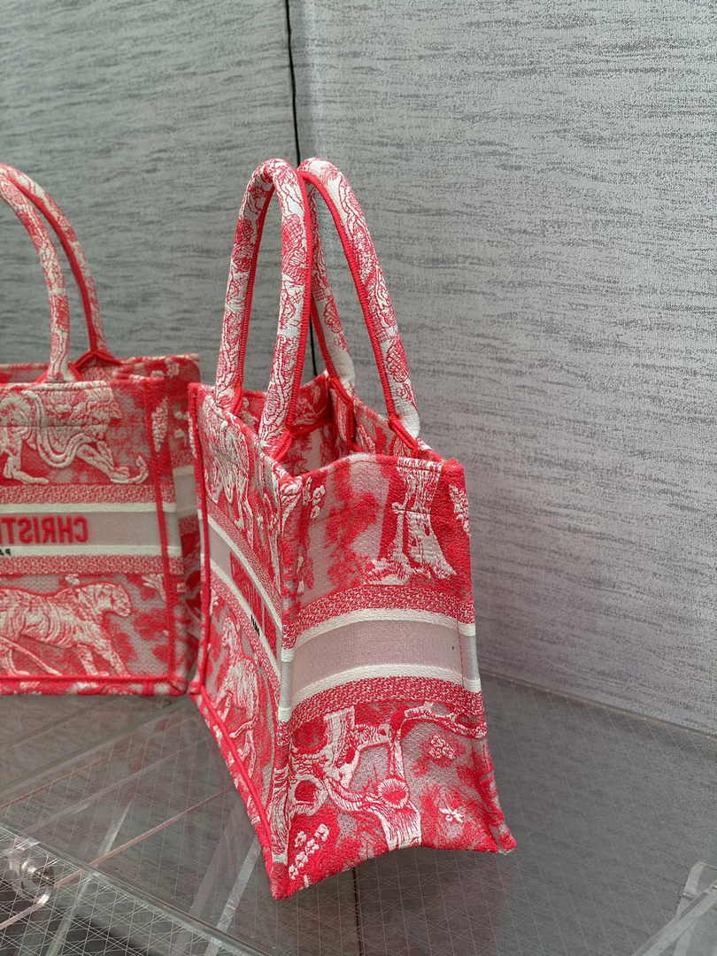 Dior Small Book Tote M1265 Toile de Jouy Embroidery M3530 - Default Title - View 3