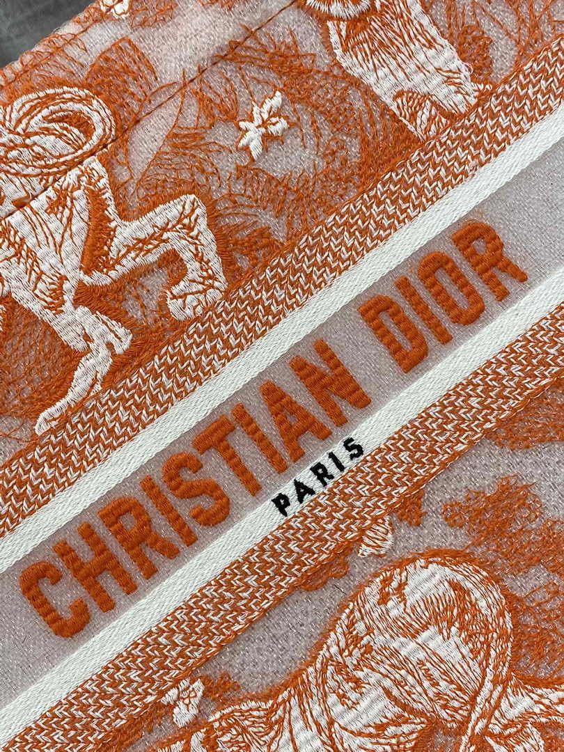 Dior Small Book Tote M1265 Toile de Jouy Embroidery M3531 - Default Title - View 9