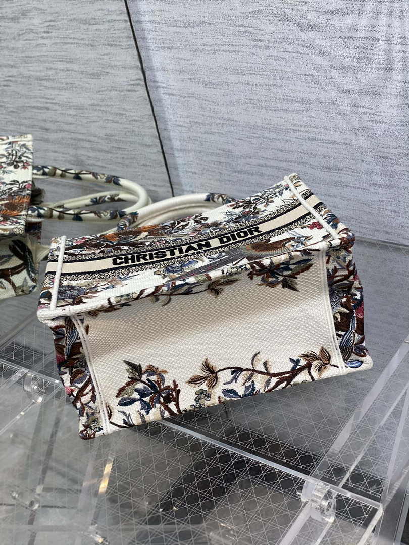 Dior Small Book Tote M1265 Toile de Jouy Embroidery M3565 - Default Title - View 4