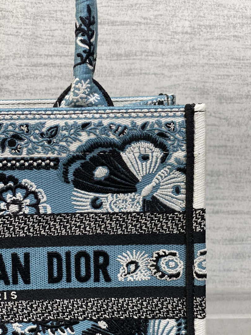 Dior Small Book Tote M1265 Toile de Jouy Embroidery M3544 - Default Title - View 7