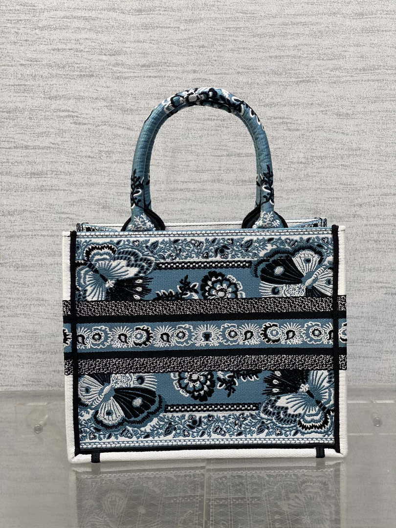Dior Small Book Tote M1265 Toile de Jouy Embroidery M3544 - Default Title - View 2