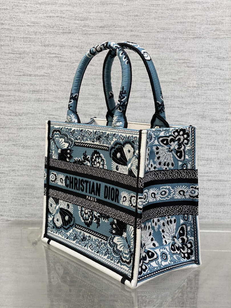 Dior Small Book Tote M1265 Toile de Jouy Embroidery M3544 - Default Title - View 3