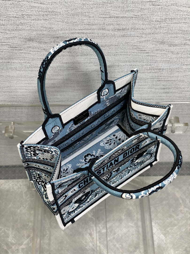 Dior Small Book Tote M1265 Toile de Jouy Embroidery M3544 - Default Title - View 5