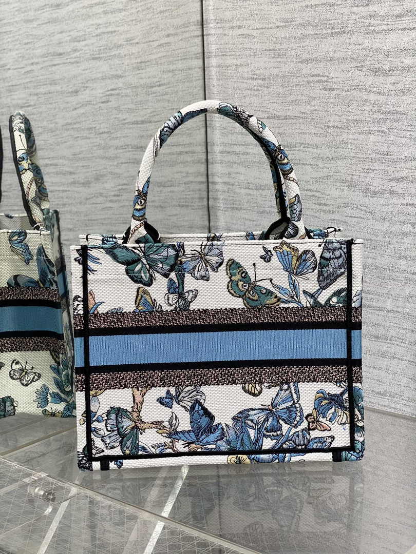 Dior Small Book Tote M1265 Toile de Jouy Embroidery M3555 - Default Title - View 2