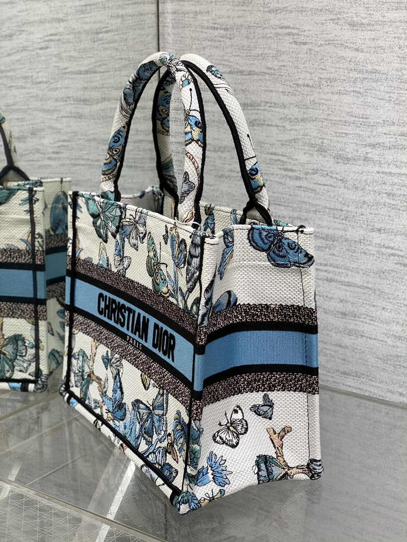 Dior Small Book Tote M1265 Toile de Jouy Embroidery M3555 - Default Title - View 3