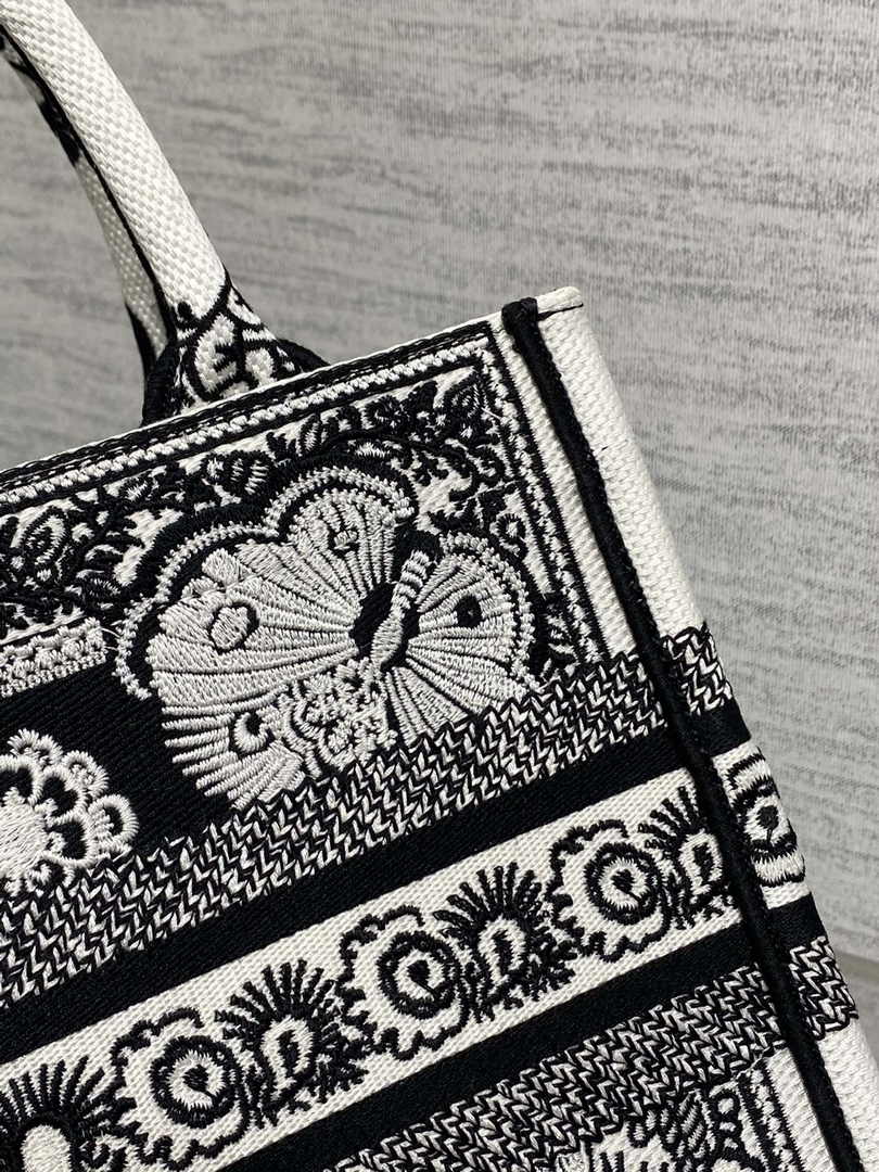 Dior Small Book Tote M1265 Toile de Jouy Embroidery M3546 - Default Title - View 7