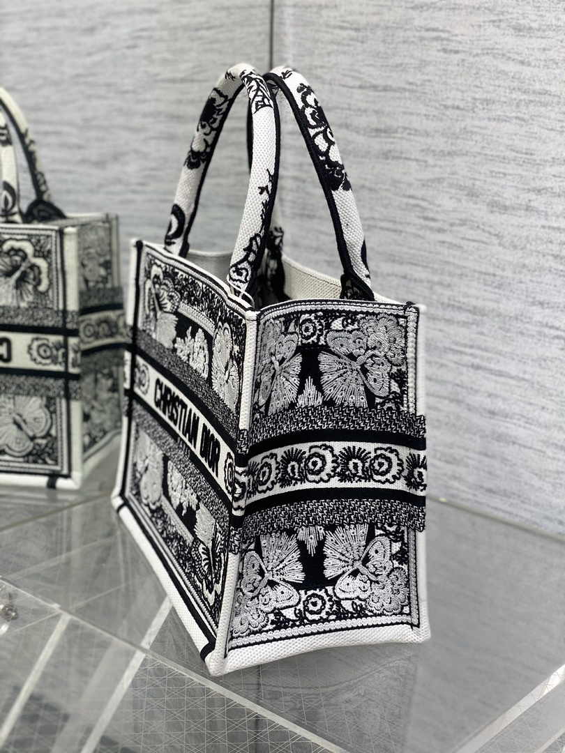 Dior Small Book Tote M1265 Toile de Jouy Embroidery M3546 - Default Title - View 3