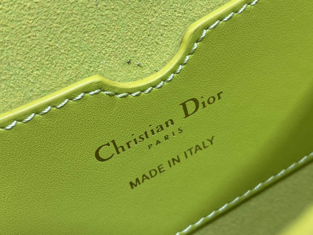 Dior Medium Bobby Bag M9319 Lemon Yellow Box Calfskin - Default Title - View 9