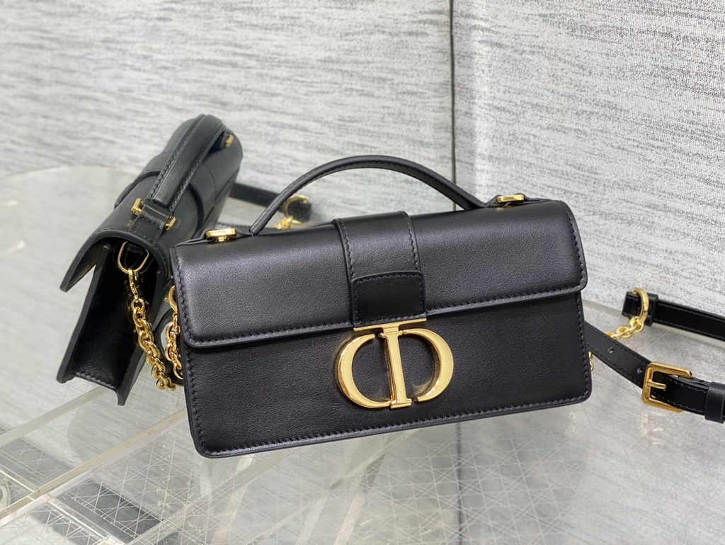 Dior Miss Montaigne Mini Bag S2356 Black Smooth Calfskin - Default Title - View 2