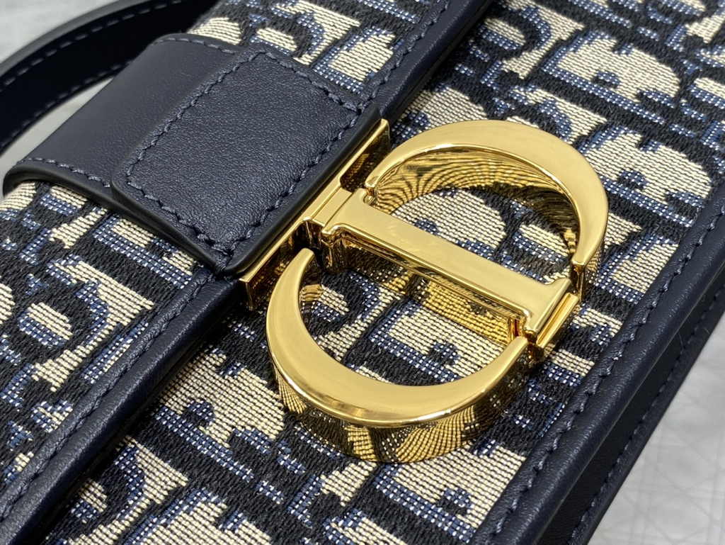 Dior Miss Montaigne Mini Bag S2356 Blue Dior Oblique Jacquard - Default Title - View 8