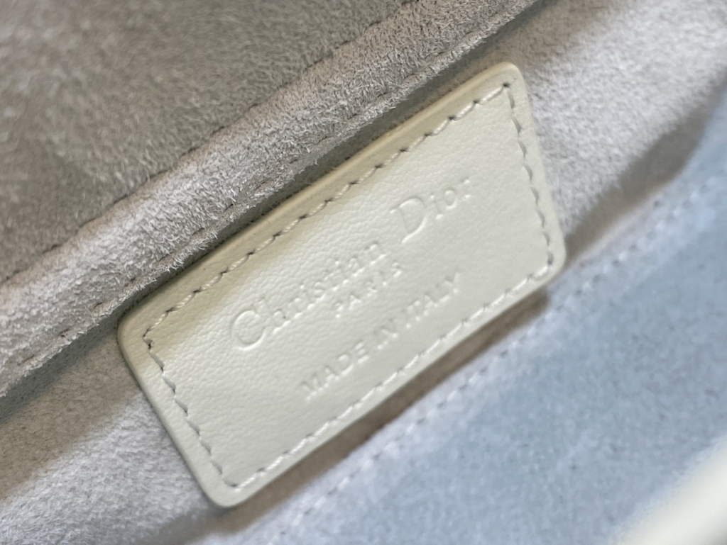 Dior S0910 Micro Lady D-Joy Bag Beige Cannage Calfskin with Diamond Motif - Default Title - View 10