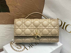 Dior S0980 MISS DIOR MINI BAG Dark Beige Cannage Lambskin - Default Title - View 1