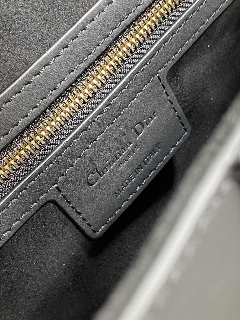 Dior Saddle Bag with Strap M0455 Black Ultramatte Calfskin - Default Title - View 9