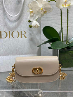 Dior Small 30 Montaigne Avenue Bag Beige Box Calfskin M9261 - Default Title - View 1