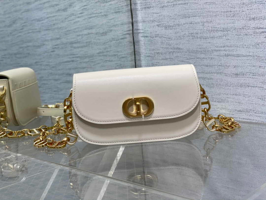 Dior Small 30 Montaigne Avenue Bag White Box Calfskin M9261 - Default Title - View 2