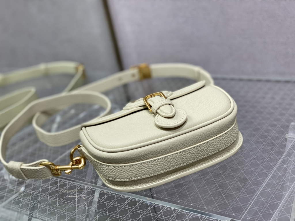 Dior Small Bobby Bag M9317 Beige Grained Calfskin - Default Title - View 6