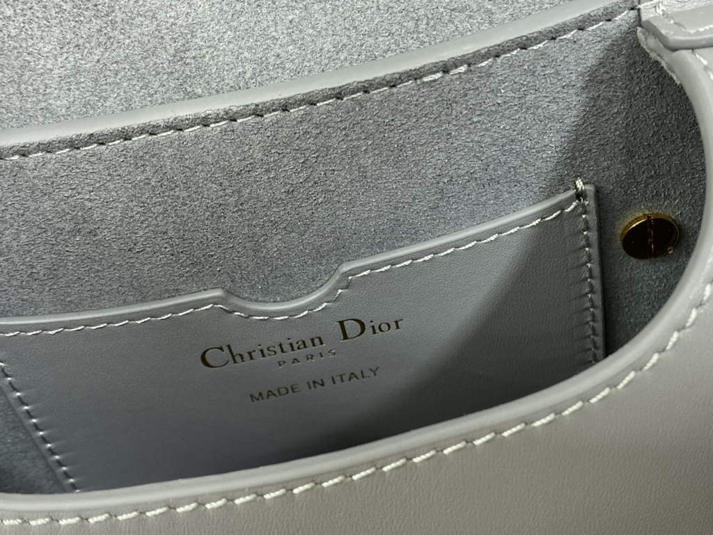 Dior Small Bobby Bag M9317 Gray Box Calfskin - Default Title - View 9