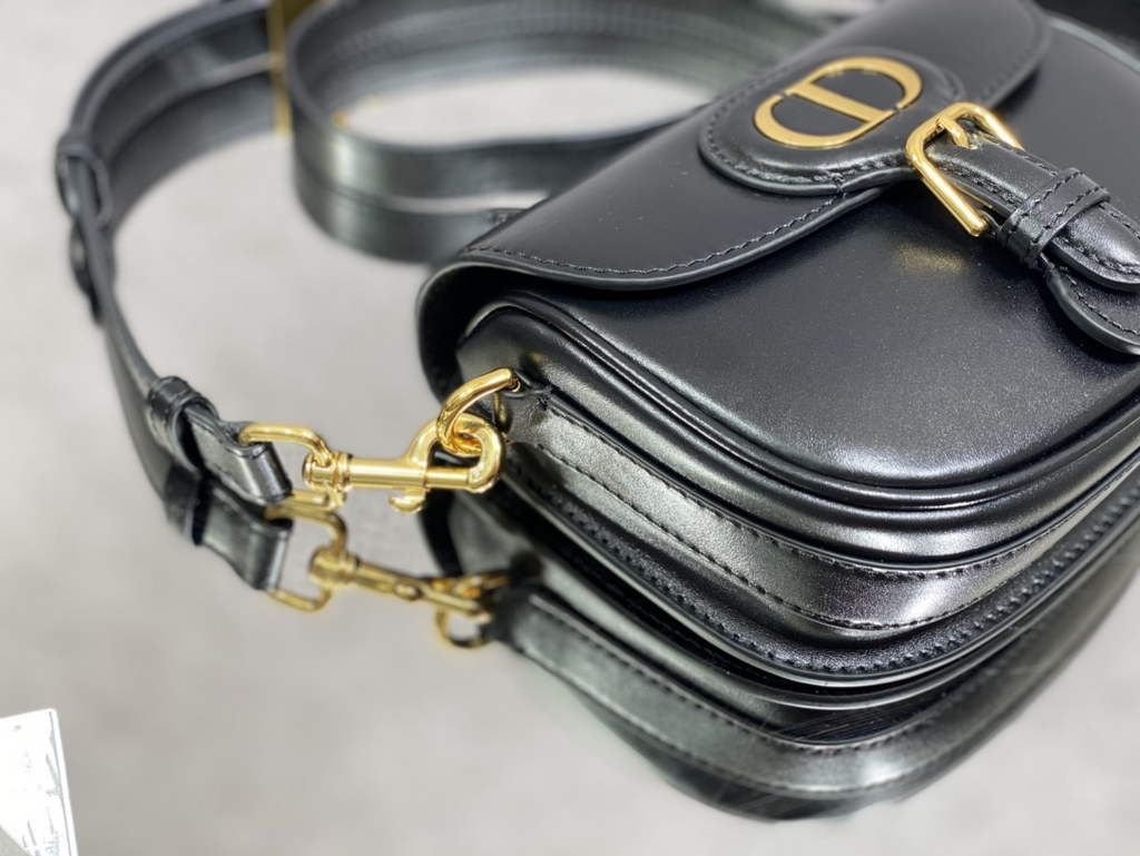 Dior Small Bobby Bag M9317 Black Box Calfskin - Default Title - View 6