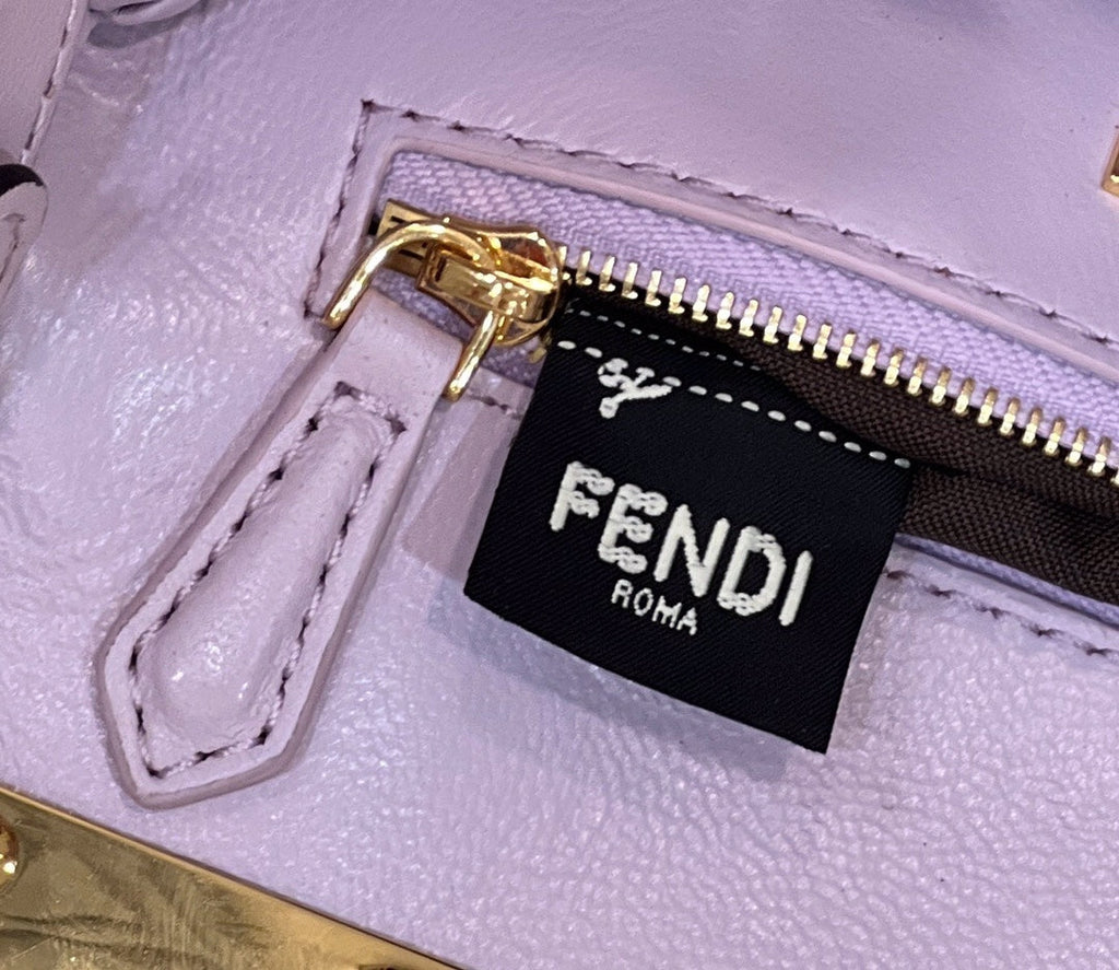 Fendi Peekaboo 8BN244 Mini bag Leather Purple