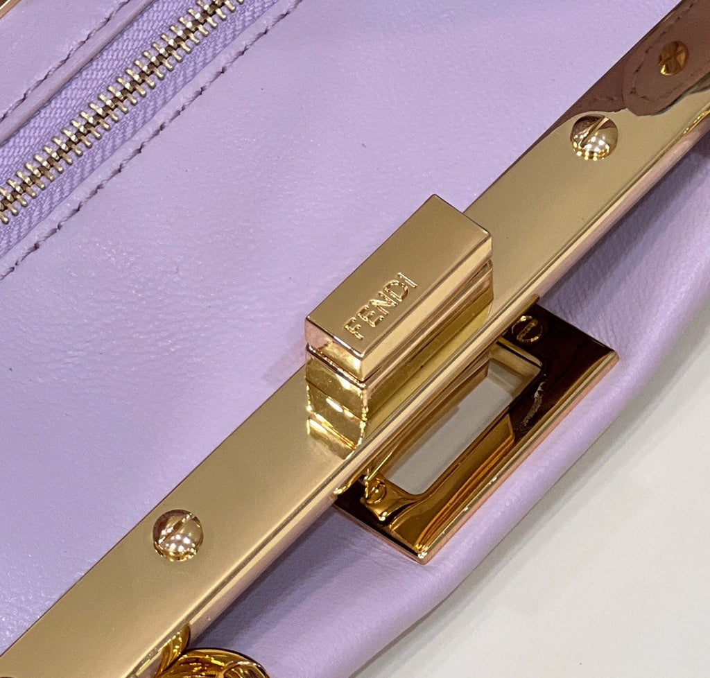 Fendi Peekaboo 8BN244 Mini bag Leather Purple