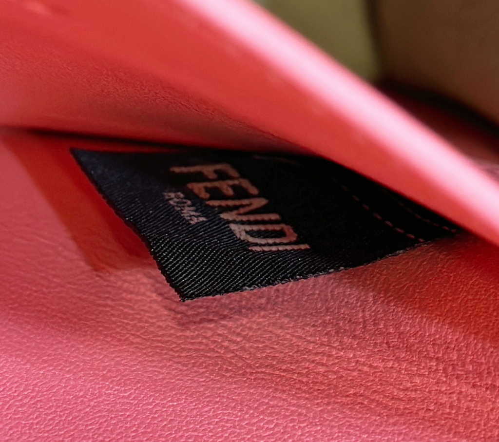 Fendi 8BN327 Peekaboo ISeeU Petite Small Bag Pink Camellia leather