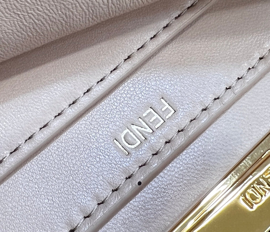Fendi 8BN327 Peekaboo Iseeu Small Bag Dark Beige