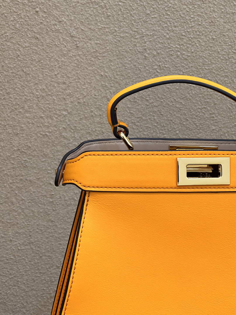 Fendi 8BN327 Peekaboo Iseeu Small Bag Yellow