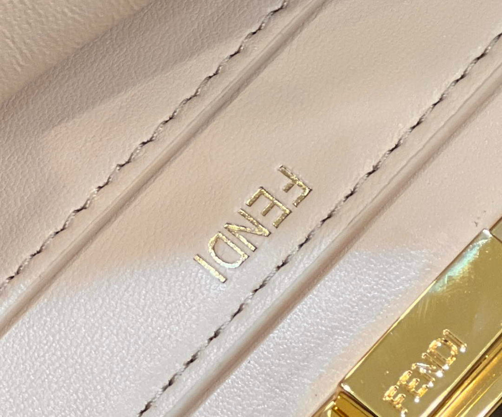 Fendi 8BN327 Peekaboo Iseeu Small Bag Yellow